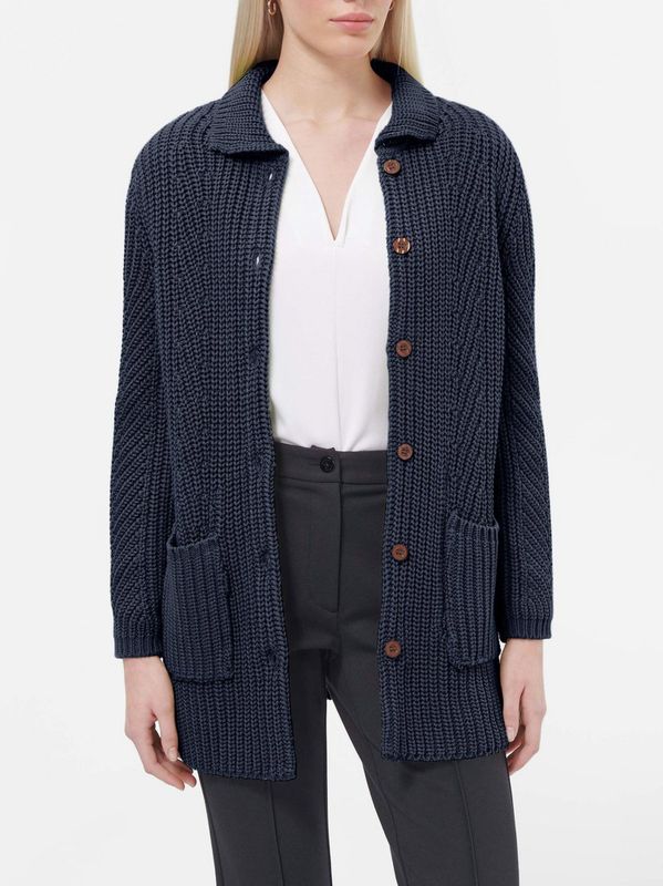 Lang vest Van Peter Hahn blauw