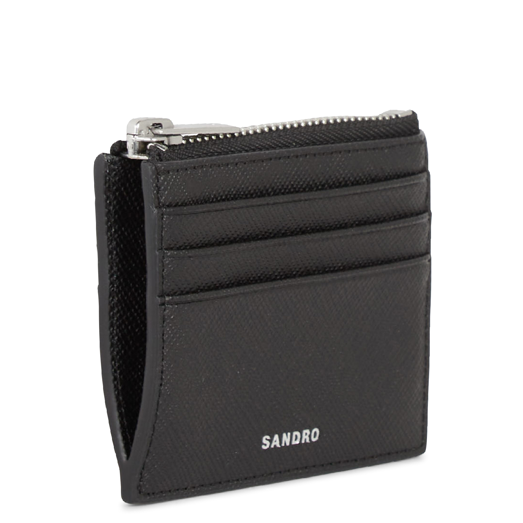 Porte-cartes en cuir | Noir