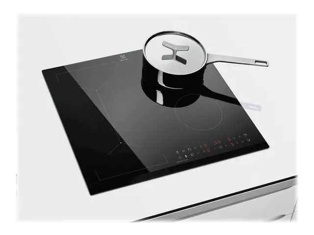 Electrolux SÉRIE 700 LIV6343 - Induktions kogeplade - 4 plader - Niche - bredde: 56 cm - dybde: 49 cm - med kantet front - sort
