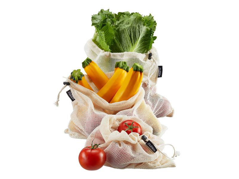 GEFU Obst- und Gemüsebeutel Aware 29 cm x 35 cm, 3 Stück Gemüsenetz