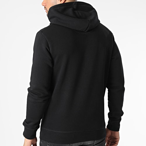 Sweat Capuche Drapeau 2P8 Noir Blanc