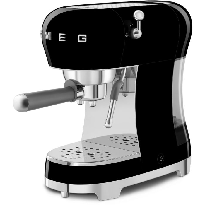 SMEG Espresso-Kaffeemaschine 50's Style ECF02BLEU Schwarz