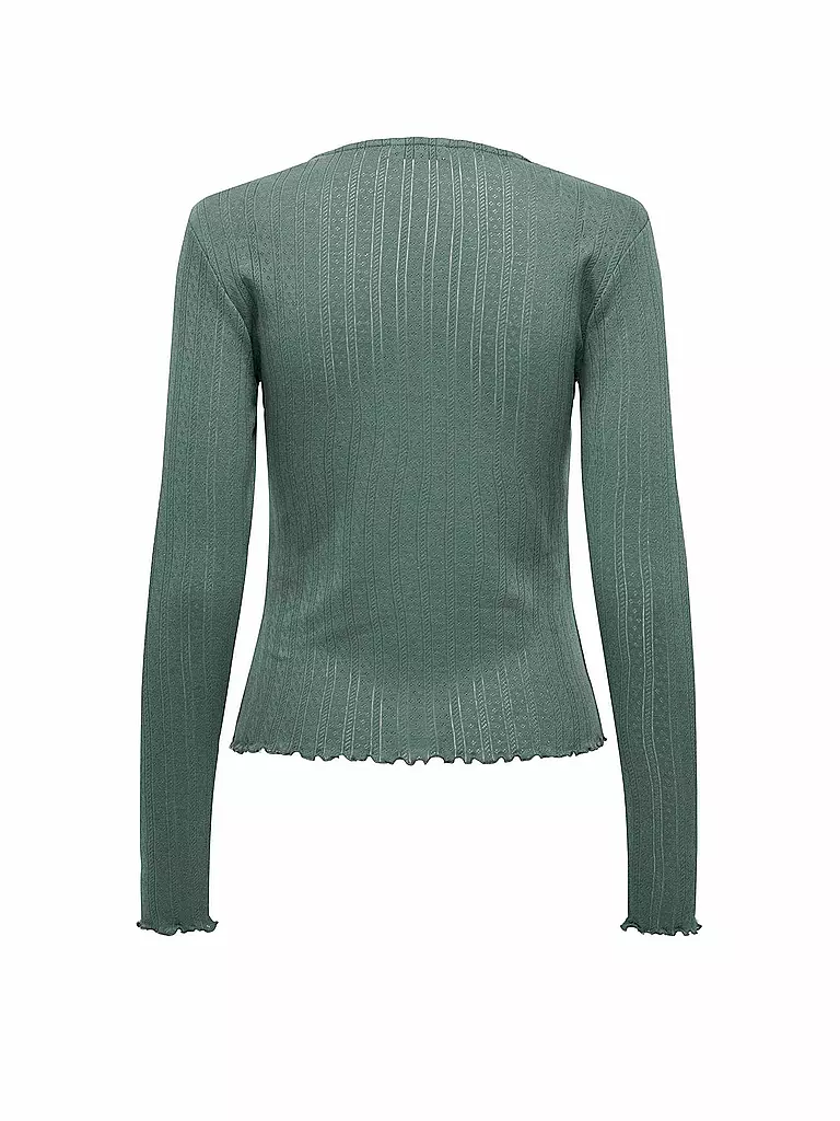 ONLY Langarmshirt ONLCARLOTTA dunkelgrün
