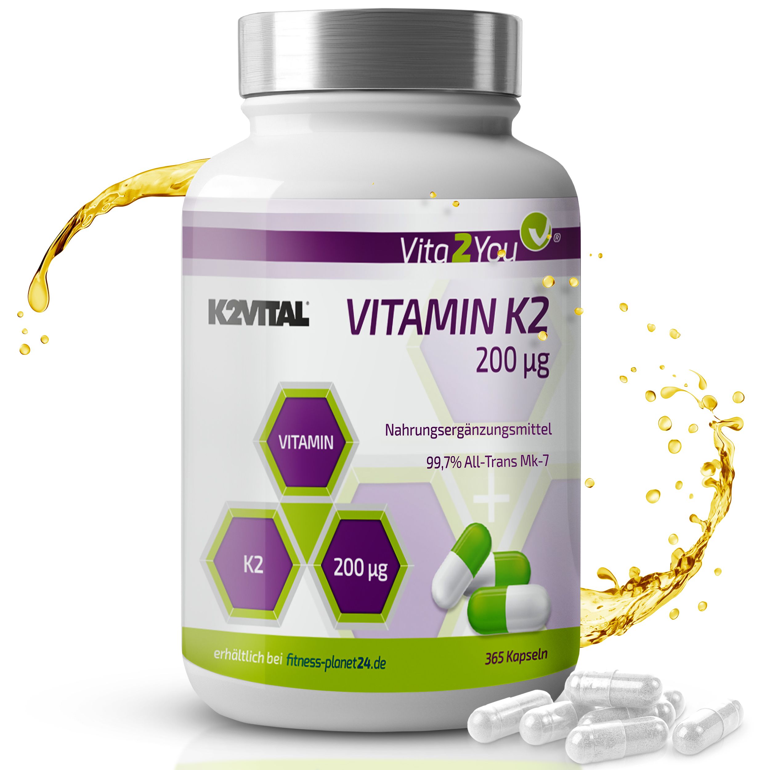 Vita2You Vitamin K2 - 200µg Kapseln Mk-7