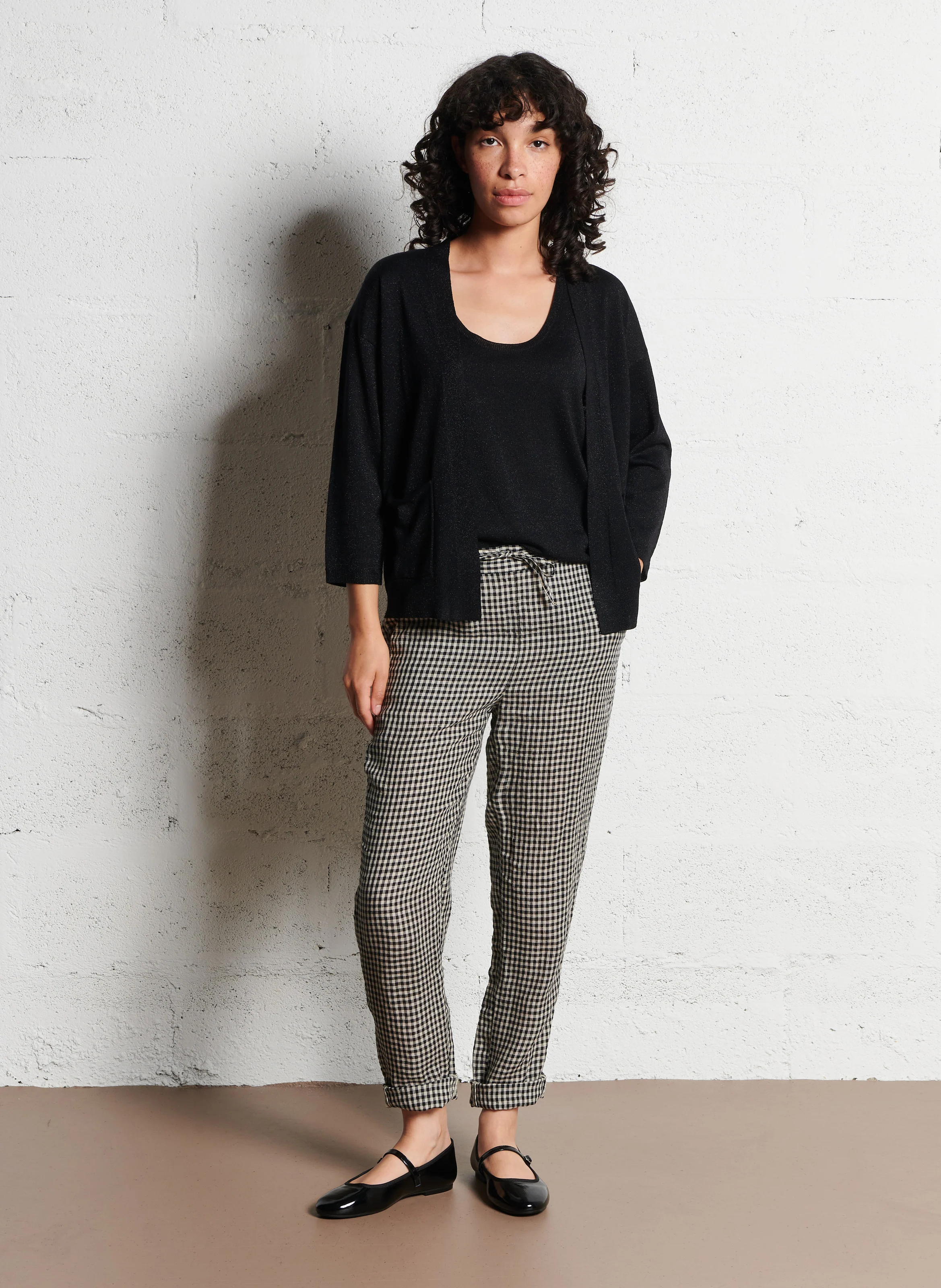 DOUCEUR - Ballerines en cuir | Noir