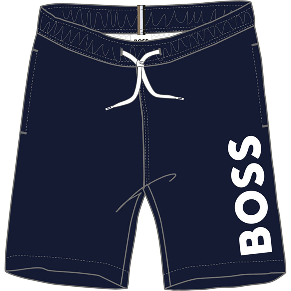 Køb Hugo Boss Navy Badeshorts