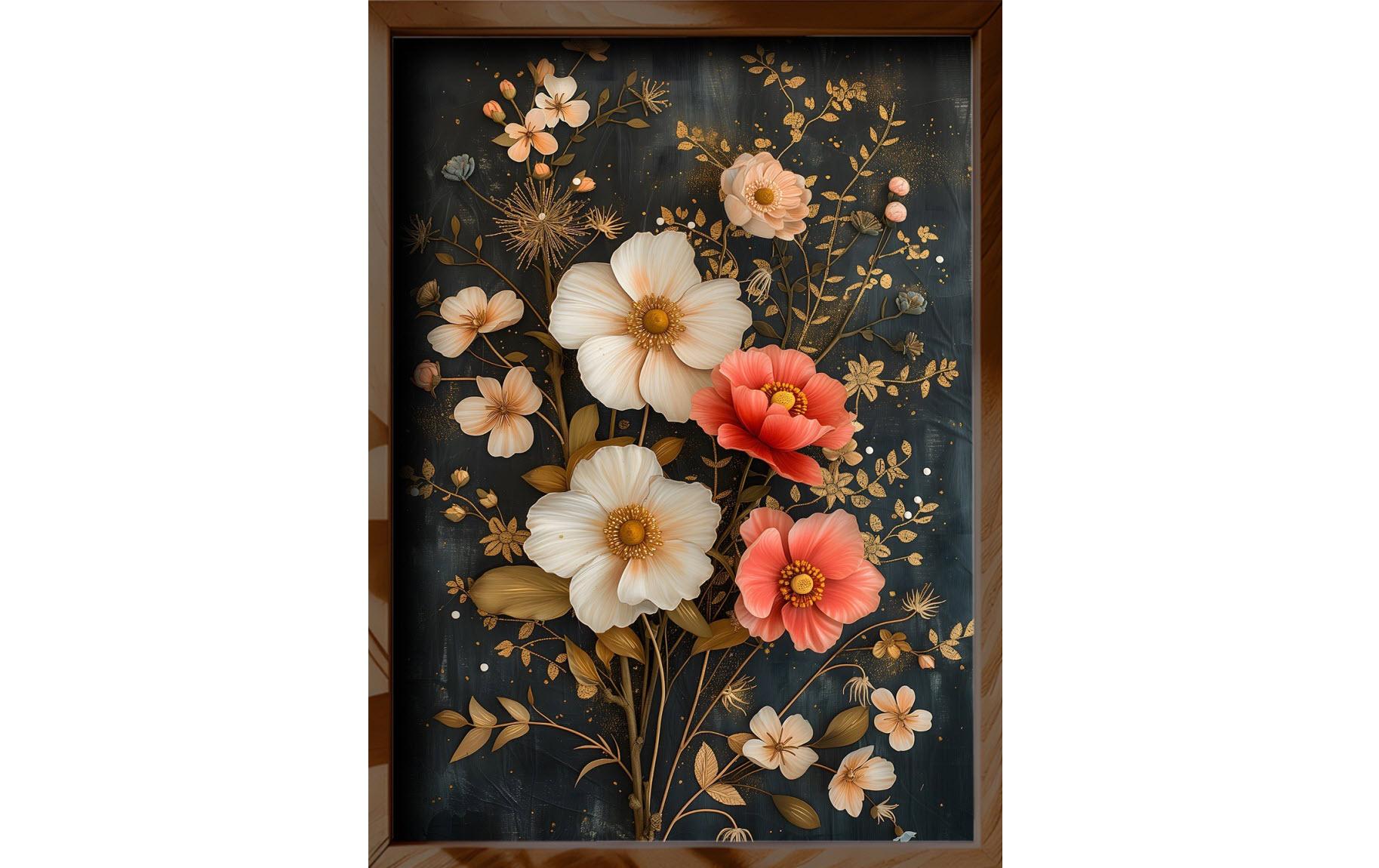 Bild Flowers 35 x 47 cmDekorative Wandmalerei