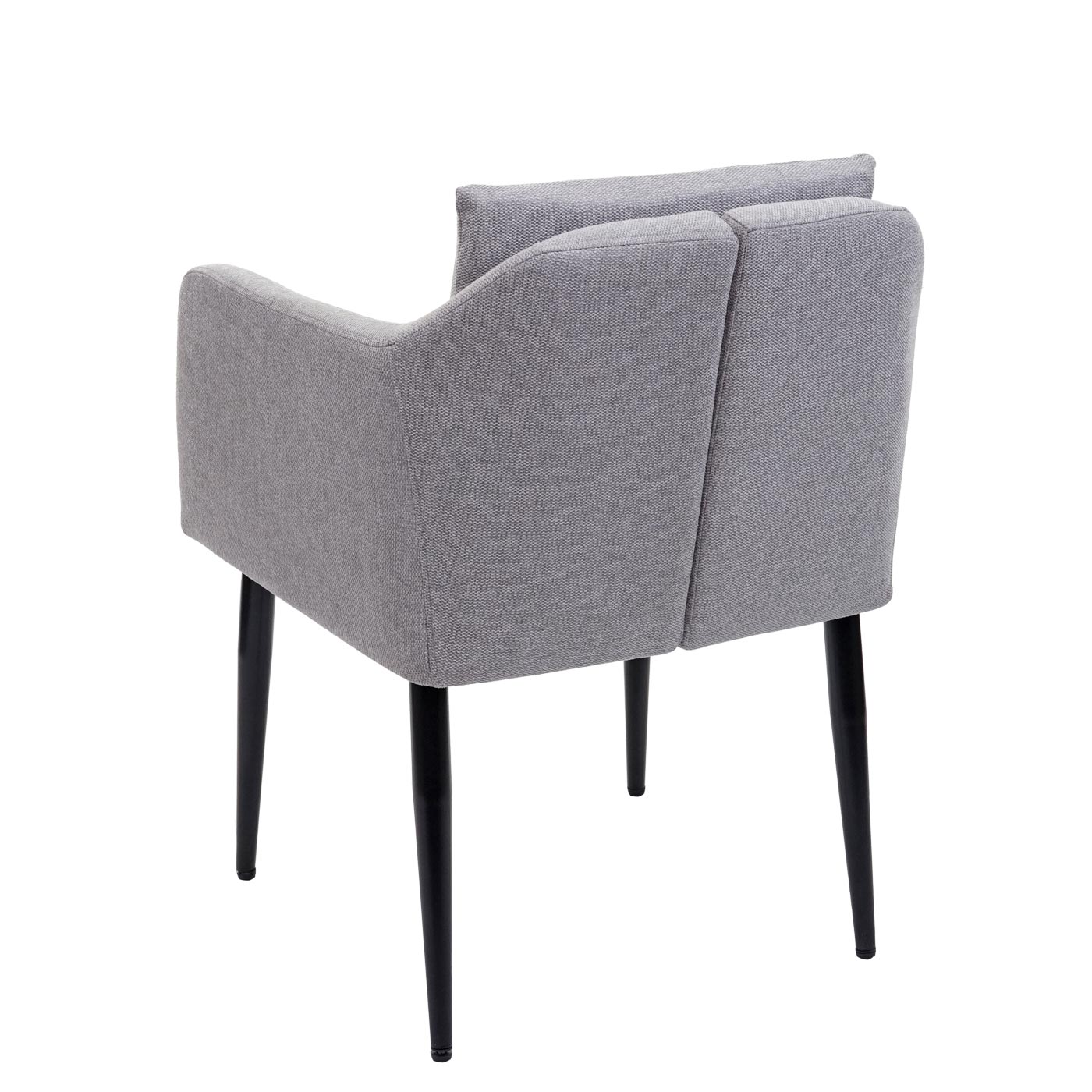 Esszimmerstuhl MCW-H93, Küchenstuhl Lehnstuhl Stuhl ~ Stoff/Textil hellgrau