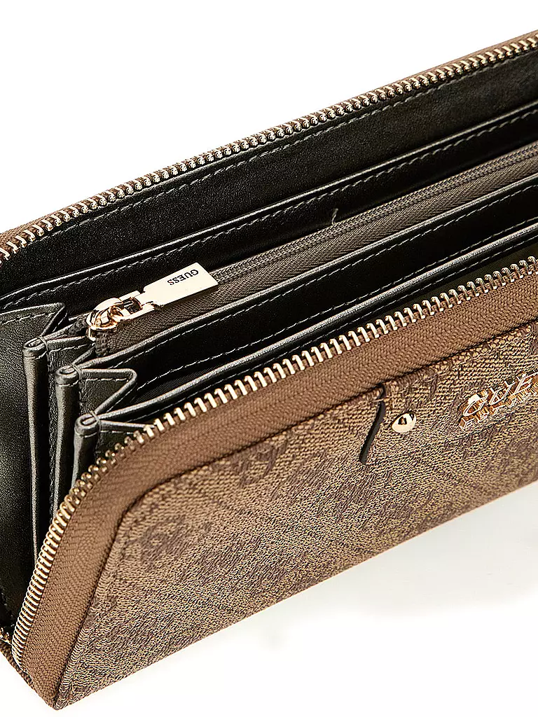 GUESS Geldbörse ECO BRENTON Large beige