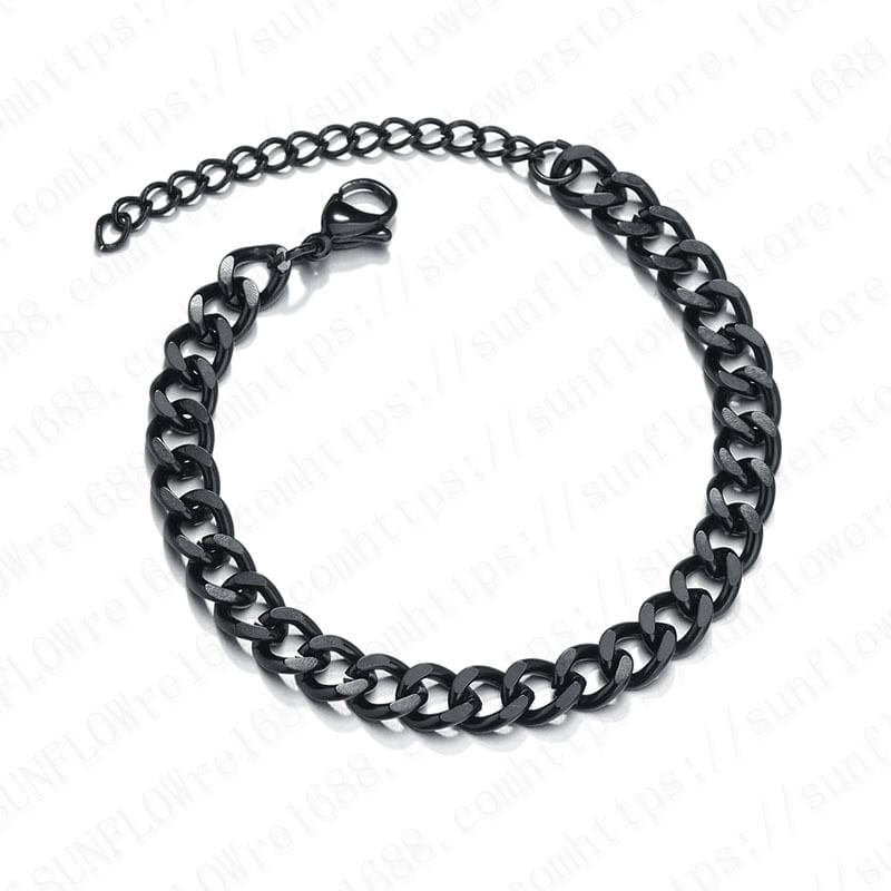 Shangfleur - Dikke kettingarmband van roestvrij staal