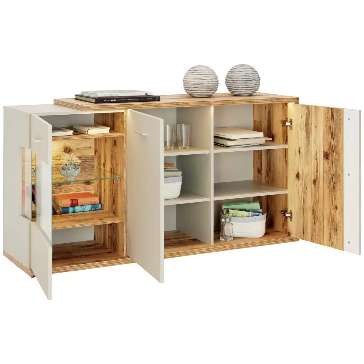 Sideboard Ambiente braun,grau