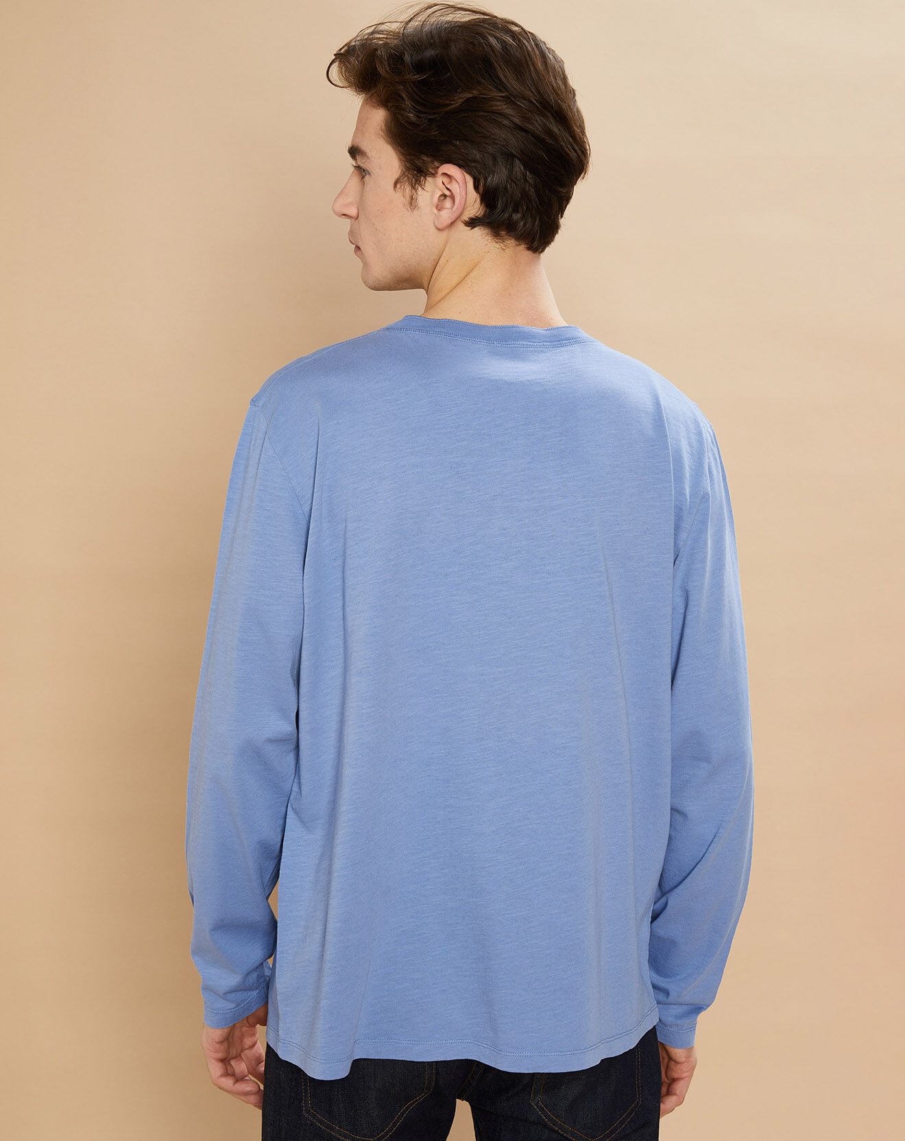 Hartford T-Shirt Henley chambray