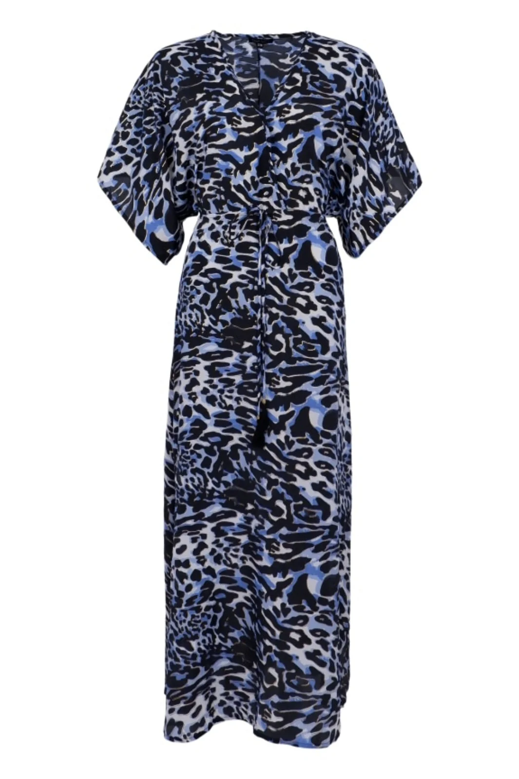 Black Colour Bcluna Long V-Neck Dress midnight leo