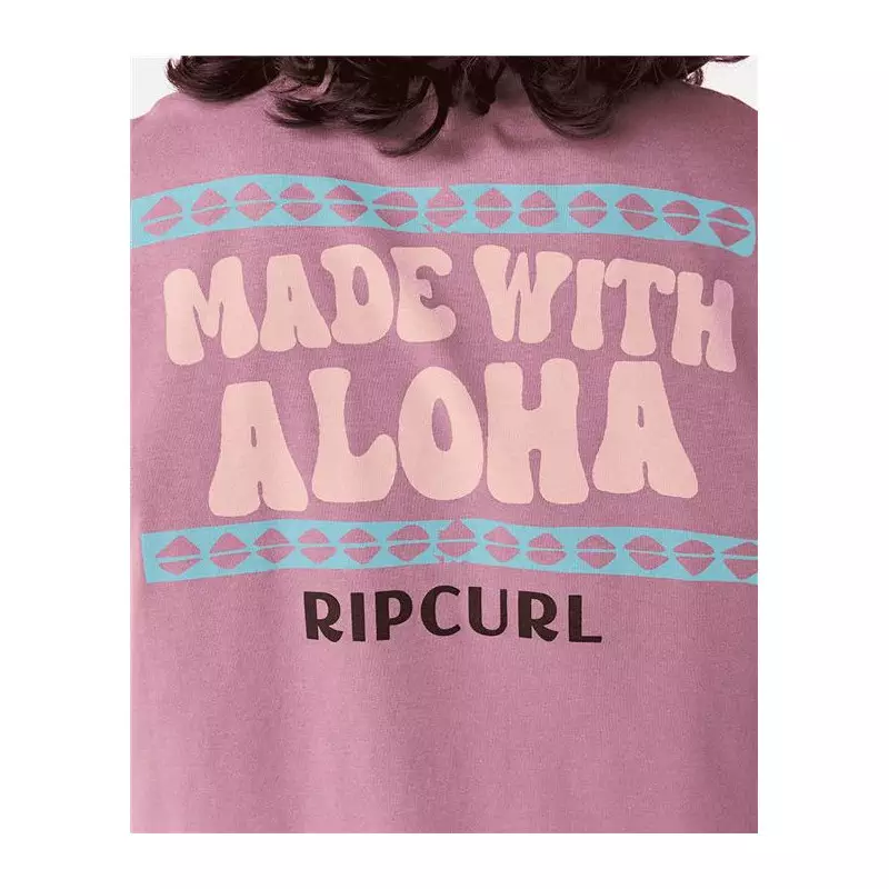 Teeshirt RIPCURL Down The Line Sstee Mauve S
