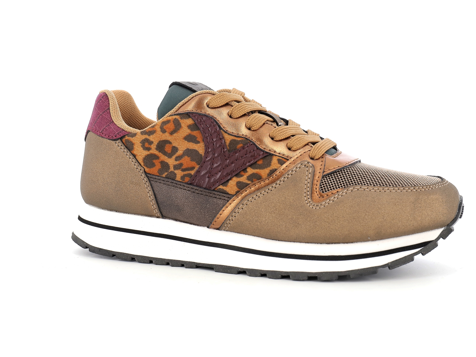 Victoria-1141138 Matières combinées Multi-Marron