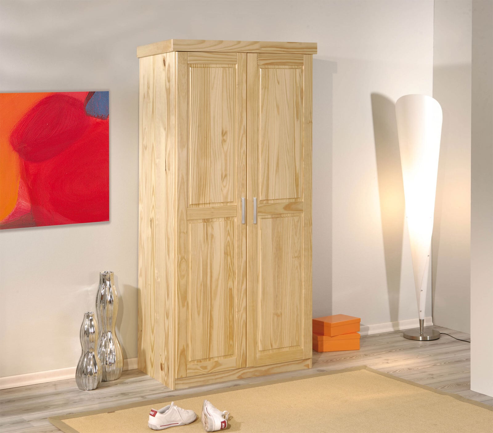 Drehtürenschrank Vincent 95 x 190 cm braun