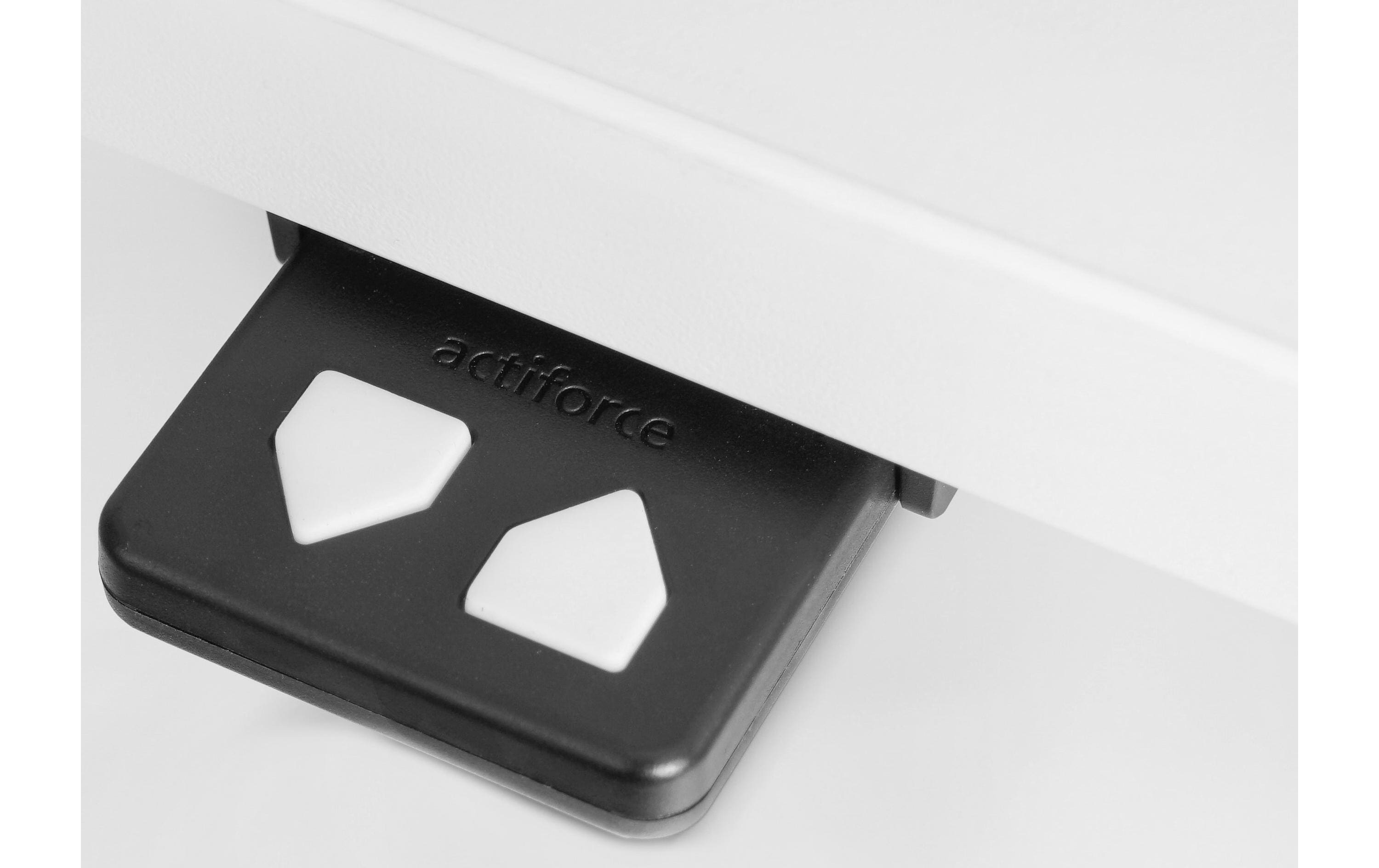Steelforce Pro 300 mit weisser Tischplatte 140 cm<br>Platzsparendes Home Office mit dem Bürotisch Steelforce 300