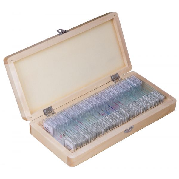 Bresser Acessório para Microscópio Prepared Slides Set 50pcs, With Case 73766