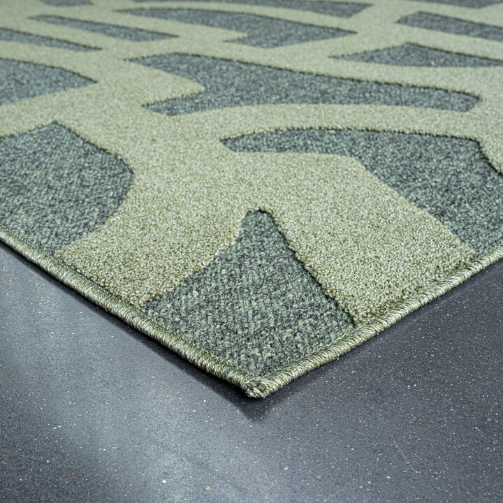 Modern vloerkleed - Thor Groen 4141
