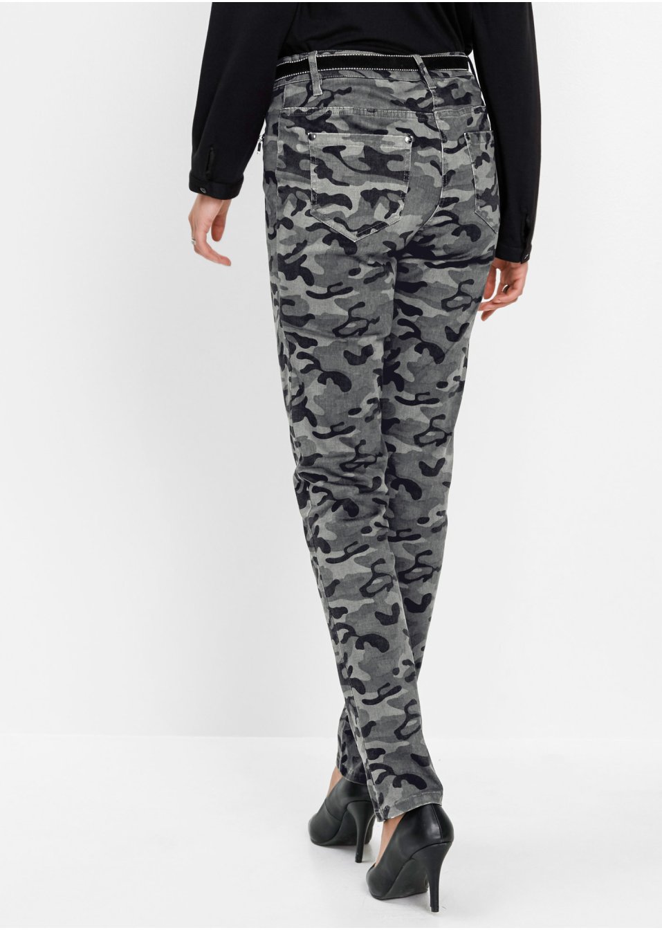 Pantalon extensible imprimé
