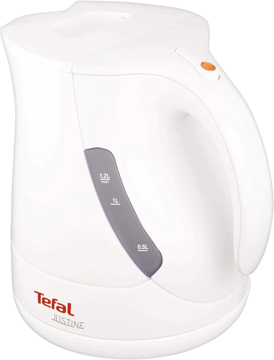 bouilloire électrique de 1,2L sans fil avec base 360° 2400W blanc Tefa