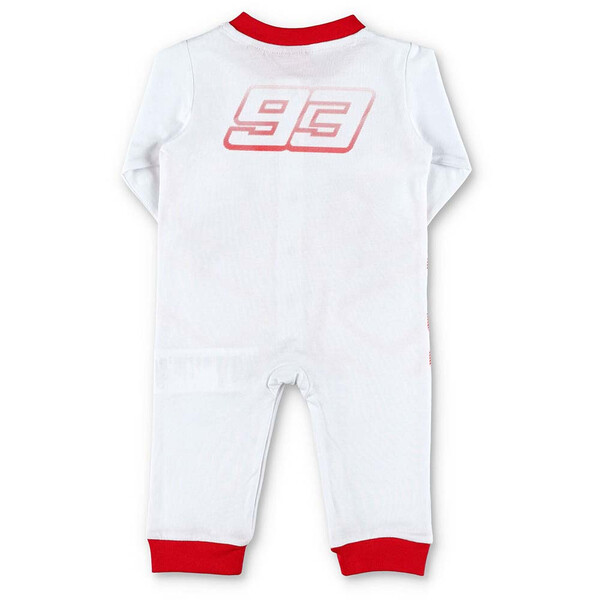 marc marquez - Pyjama bébé Ant Ninety Three Blanc / Rouge