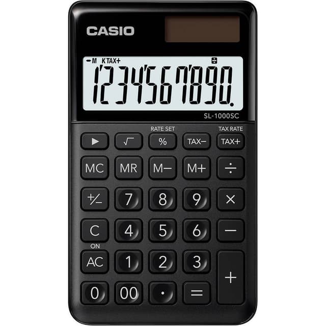 Casio SL-1000SC-BK Taskelommeregner 1 stk