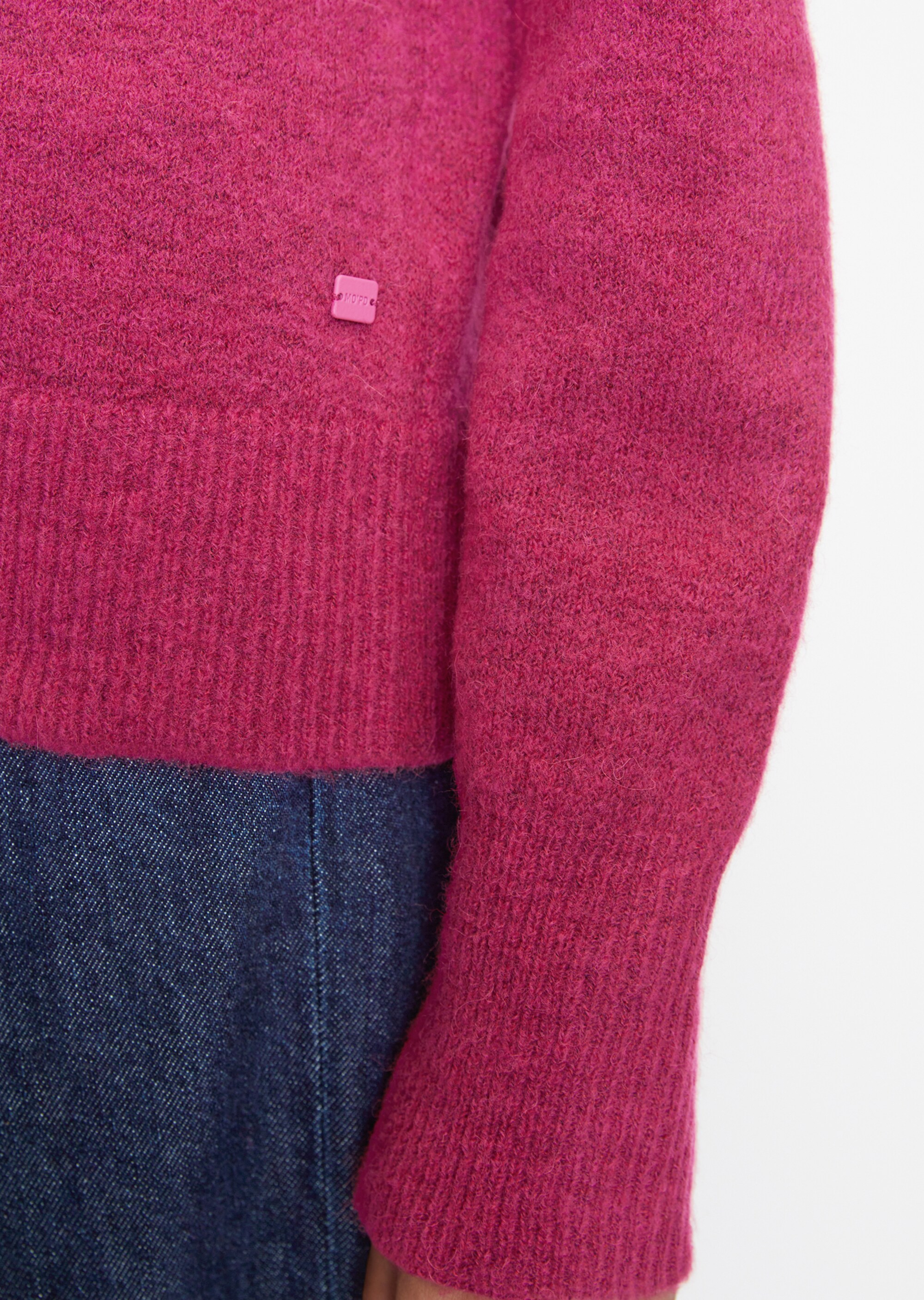 Strickpullover regularaus softem Schurwolle-Mix