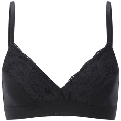 Damen-Spitzen-BH, Schwarz