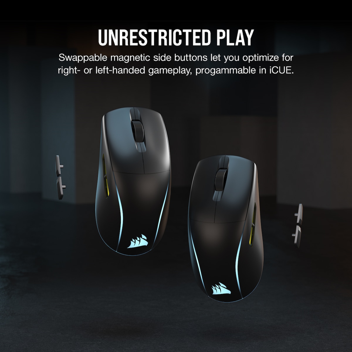 Corsair M75 RGB trådløs gamingmus (sort)