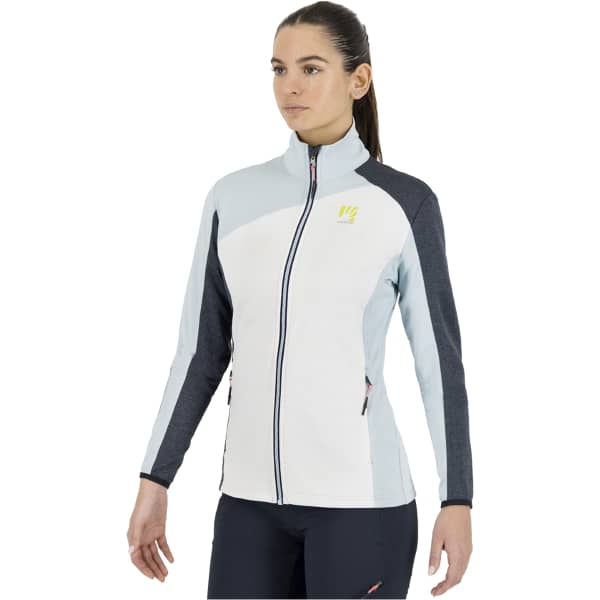 Veste polaire ski rando KARPOS FEDERA F-Z W FLEECE BRIGHT W./STERLING B/VULCAN