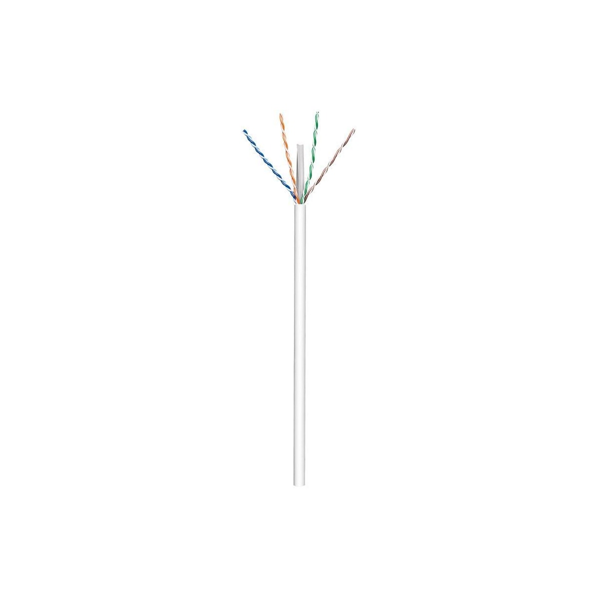 CAT 6 nettverkskabel, U/UTP, hvit