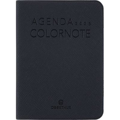 Agenda Colornote - 1 semaine sur 2 pages - 7,5 x 10,5 cm - noir - Oberthur