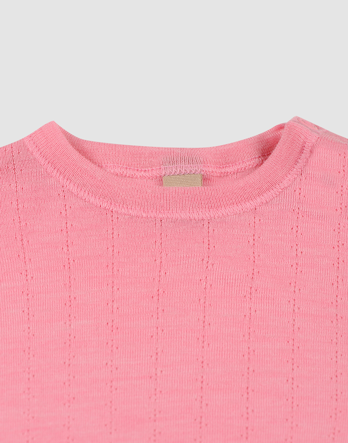 Pointelle shirt van merinowol/zijde voor baby's
