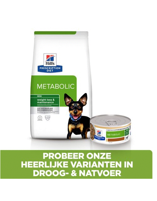 Hill's Prescription Diet Metabolic Weight Management Stoofpotje Blik - Hondenvoer - Kip Groente 156 g