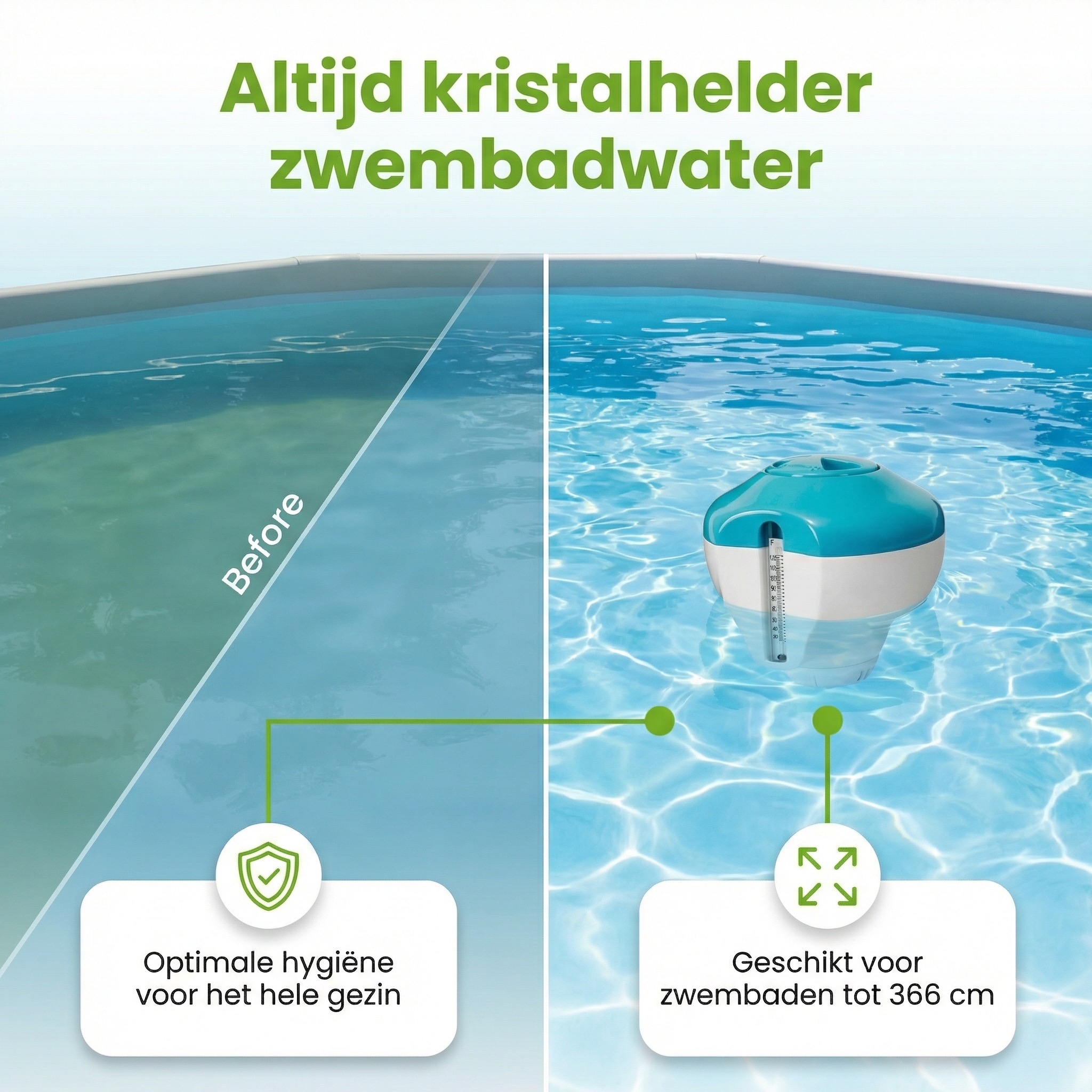 Intex 29043NP chloordrijver met thermometer