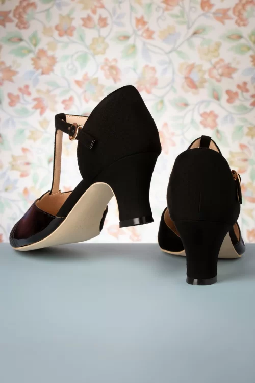 Charlie Stone New York luxe pumps in zwart