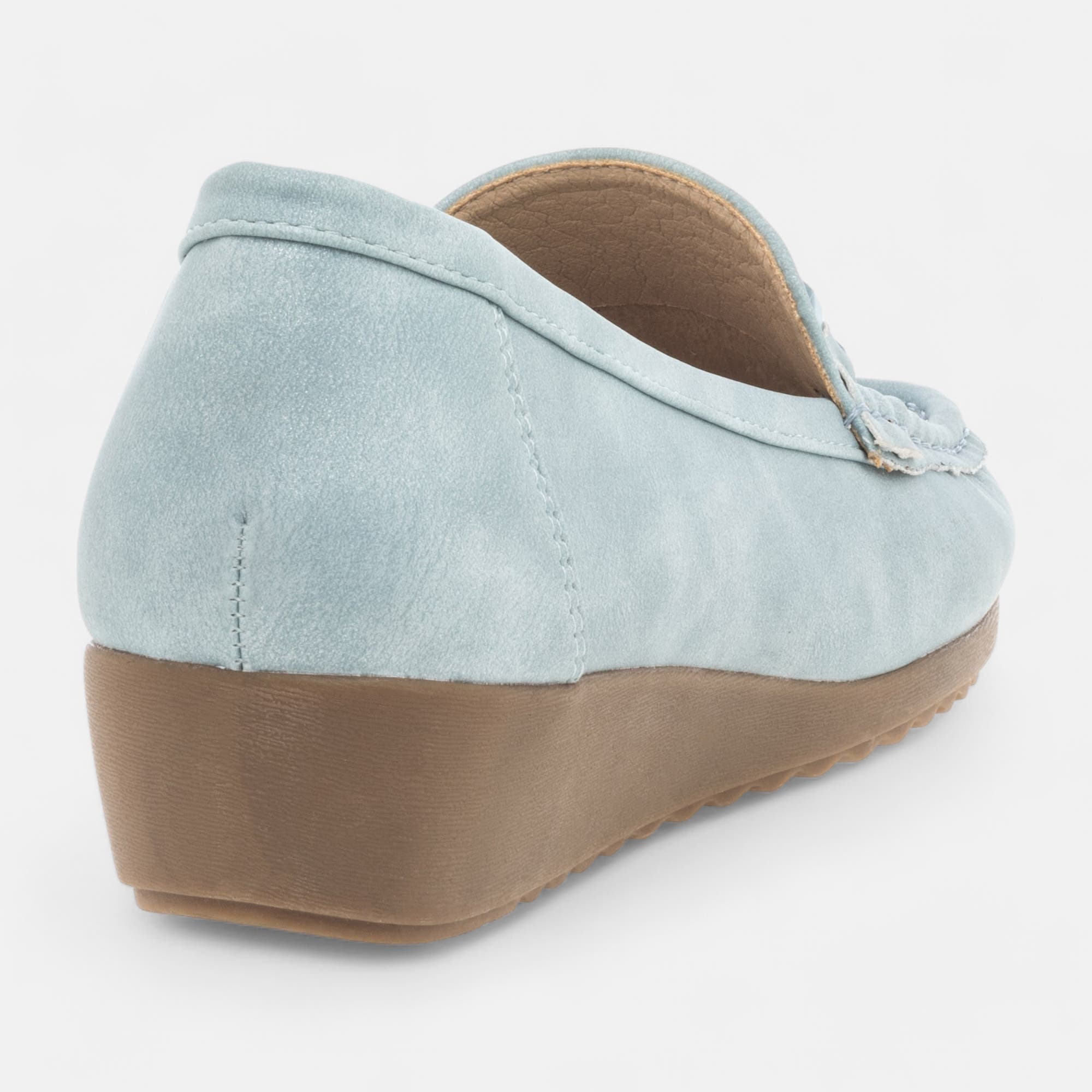 Mocassins pieds sensibles Femme bleu