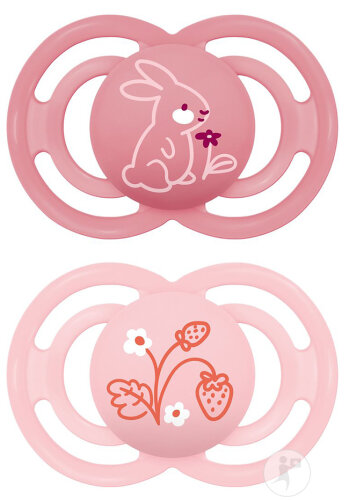 Mam Sucette Perfect Silicone Pure +16 Mois Rose 2 Pièces