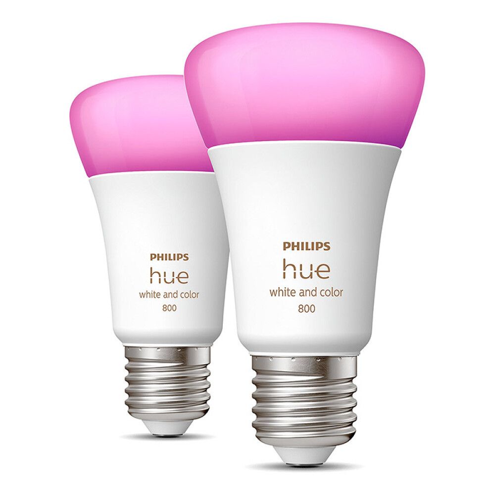 LYSPÆRE PHILIPS HUE WCA E27 6,5W 2-PACK