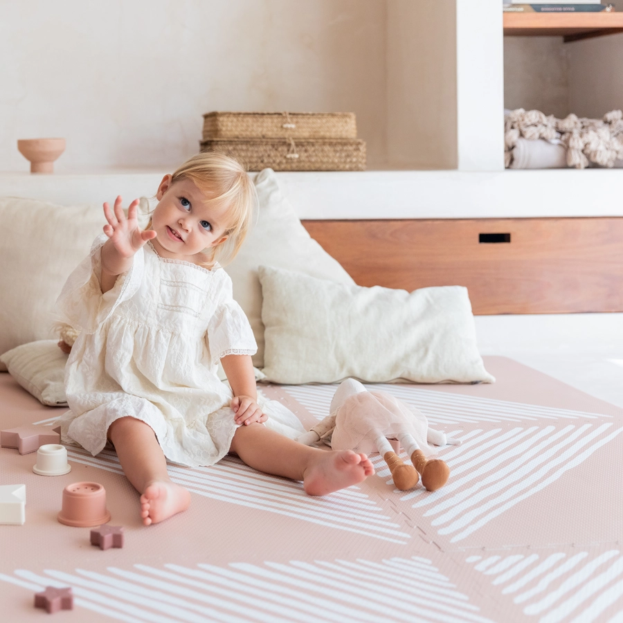 toddlekind Prettier Puzzle Spielmatte Sandy Lines Sea Shell 120 x 180 cm