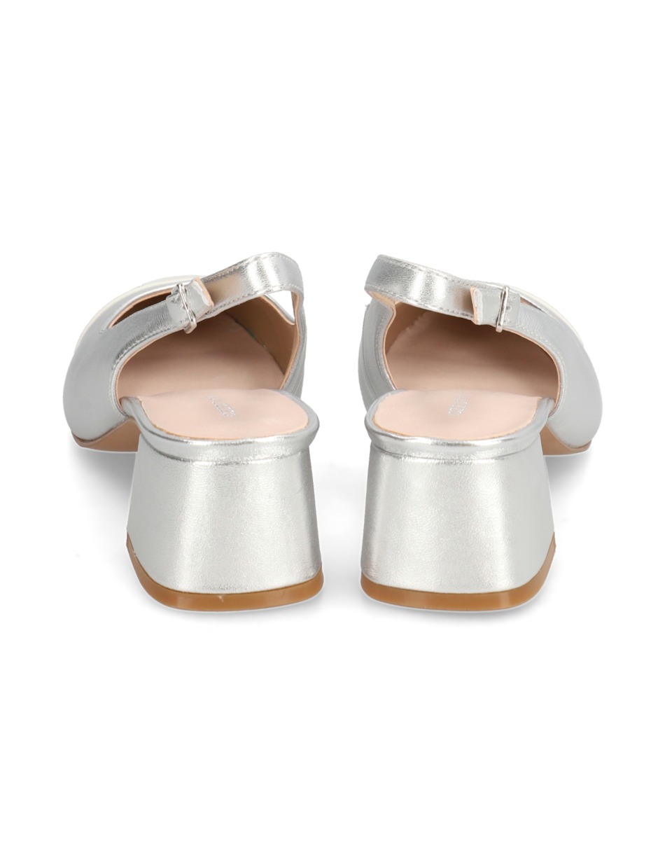 Glattleder Slingpumps