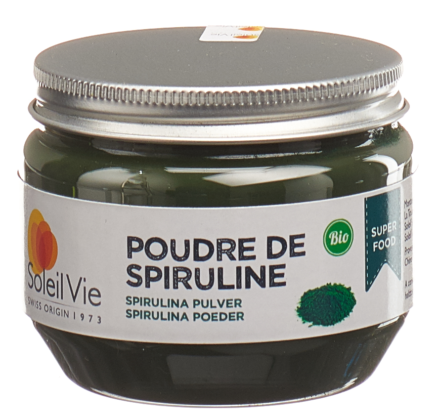 SOLEIL VIE Spirulina Pulver<br>130 g, Dose, Pulver, Bio