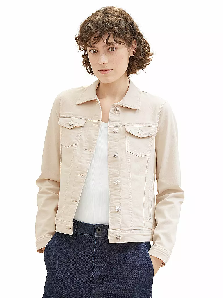 TOM TAILOR Jeansjacke beige