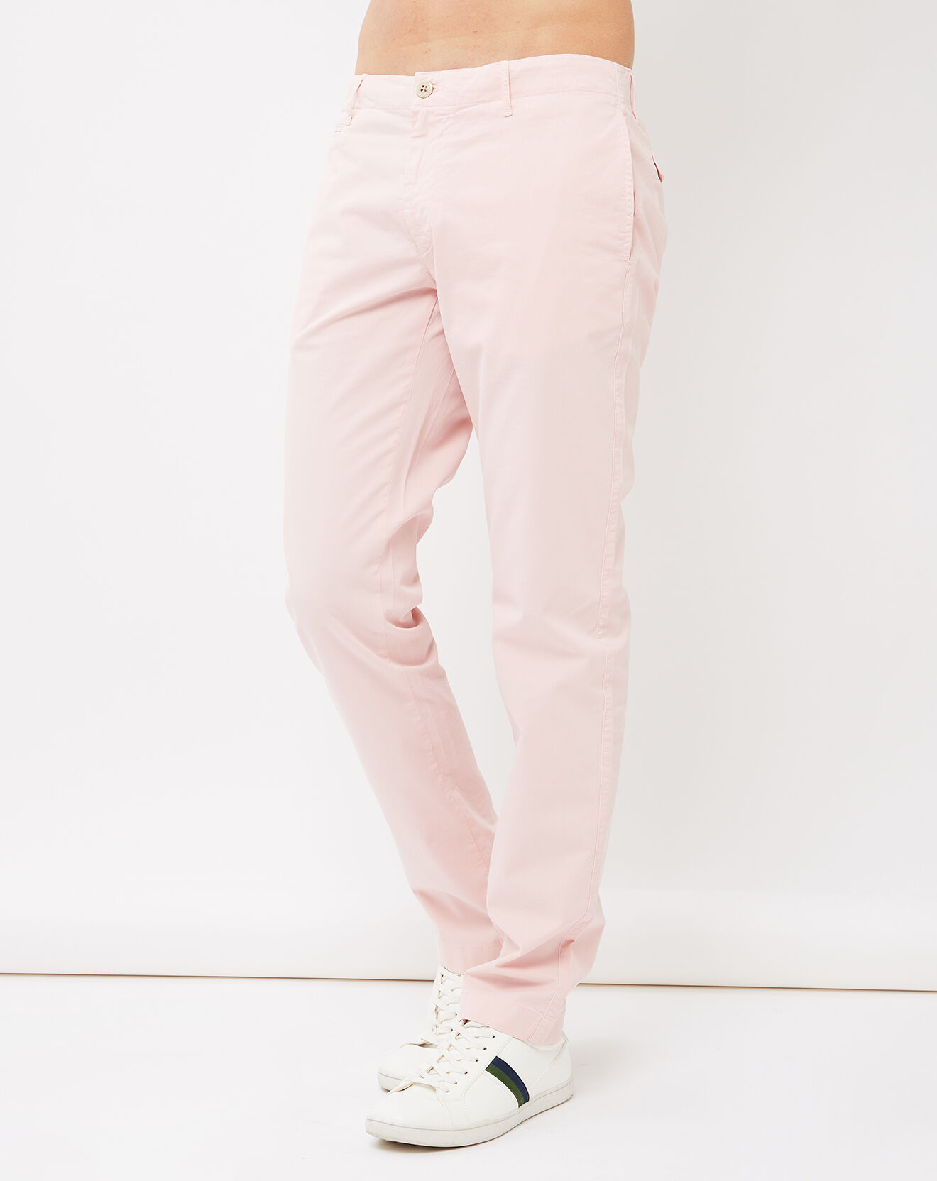 Hartford Pantalon Tucson style Chino lilas
