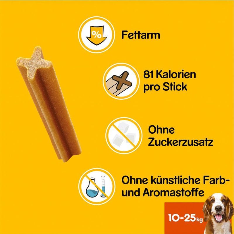 Pedigree - Denta Stix - Aanvullend Voer - Middelgrote Honden - 128 g
