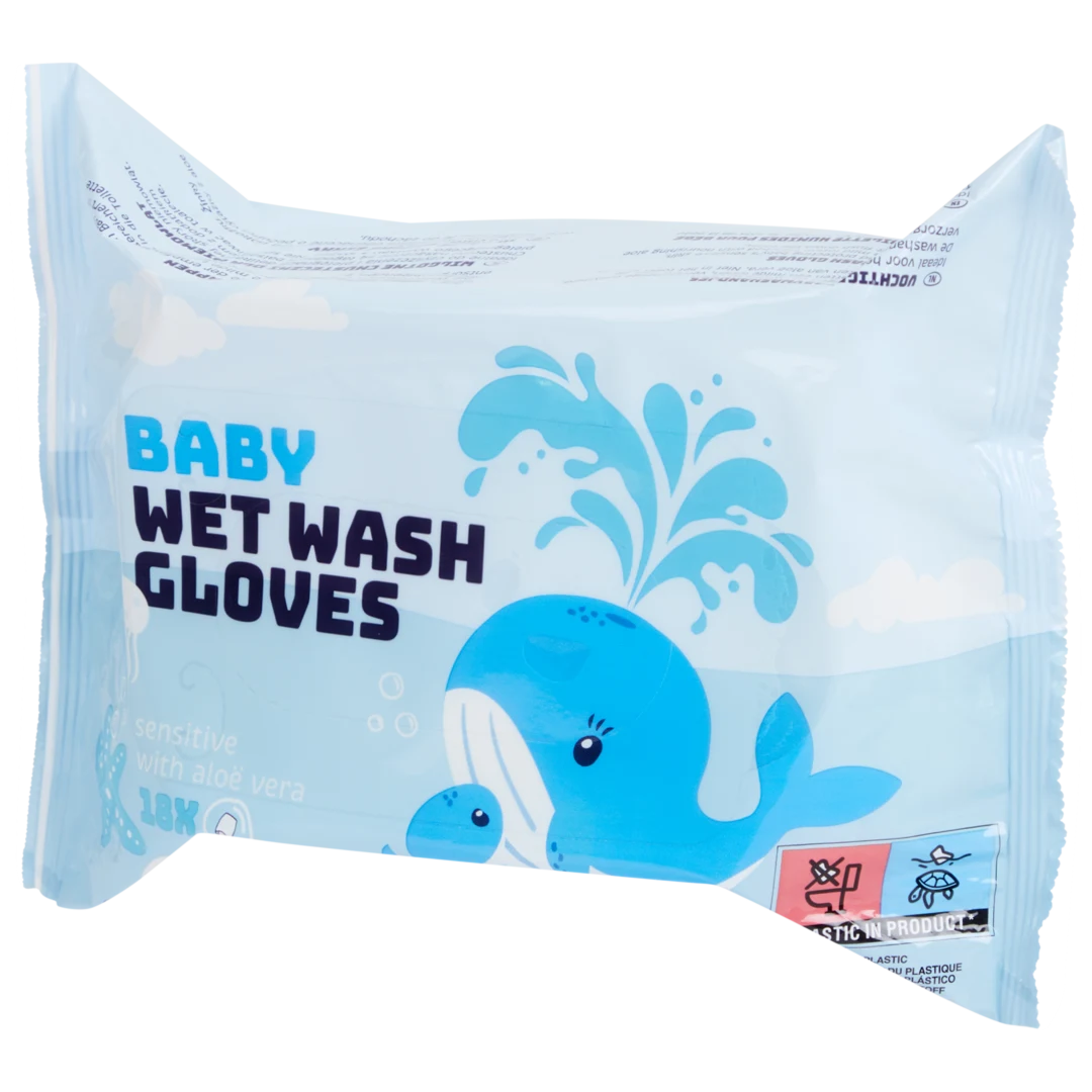 Vochtige washandjes Sensitive 18 stuks