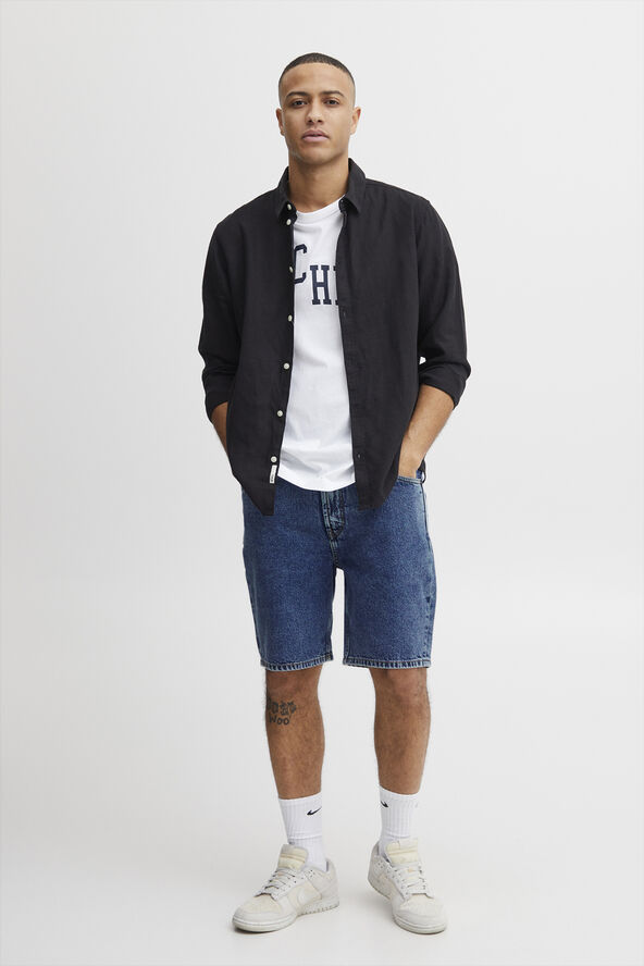 !Solid SDElmo Lt Owen Shorts Middle blue denim