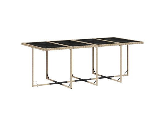 LES TENDANCES - Ensemble table et chaises de jardin-beige-12 places-497834