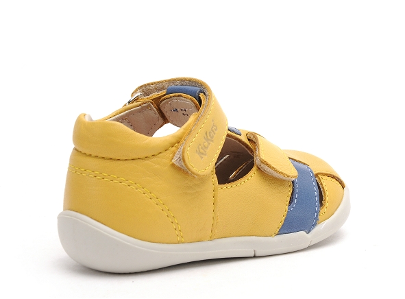 Kickers nu pieds bebe wasabou jaune
